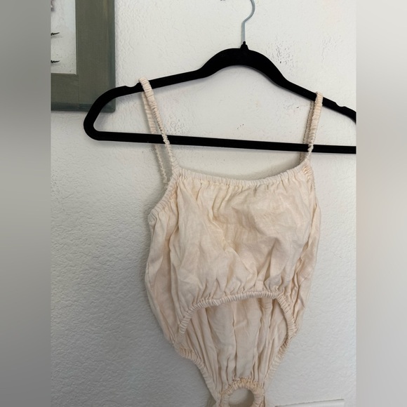 Anthropologie Faithfull The Brand Zuma Cut Out Linen Boho Hippie Coastal - Picture 8 of 9